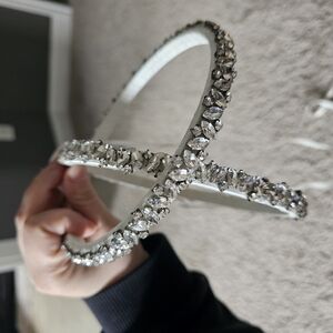 Greek Elegant Silver Crystal Headbands (Stefania)